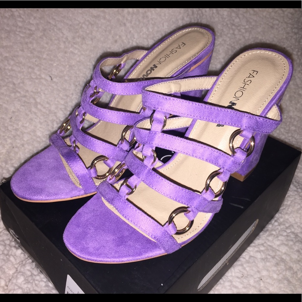 FashionNova All At Once Heeled Sandals 7